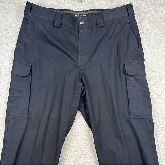 5.11 Tactical Pants Mens 40 Blue Cargo Rip Stop TAC105 Work Wear First Responder - Picture 2 of 14